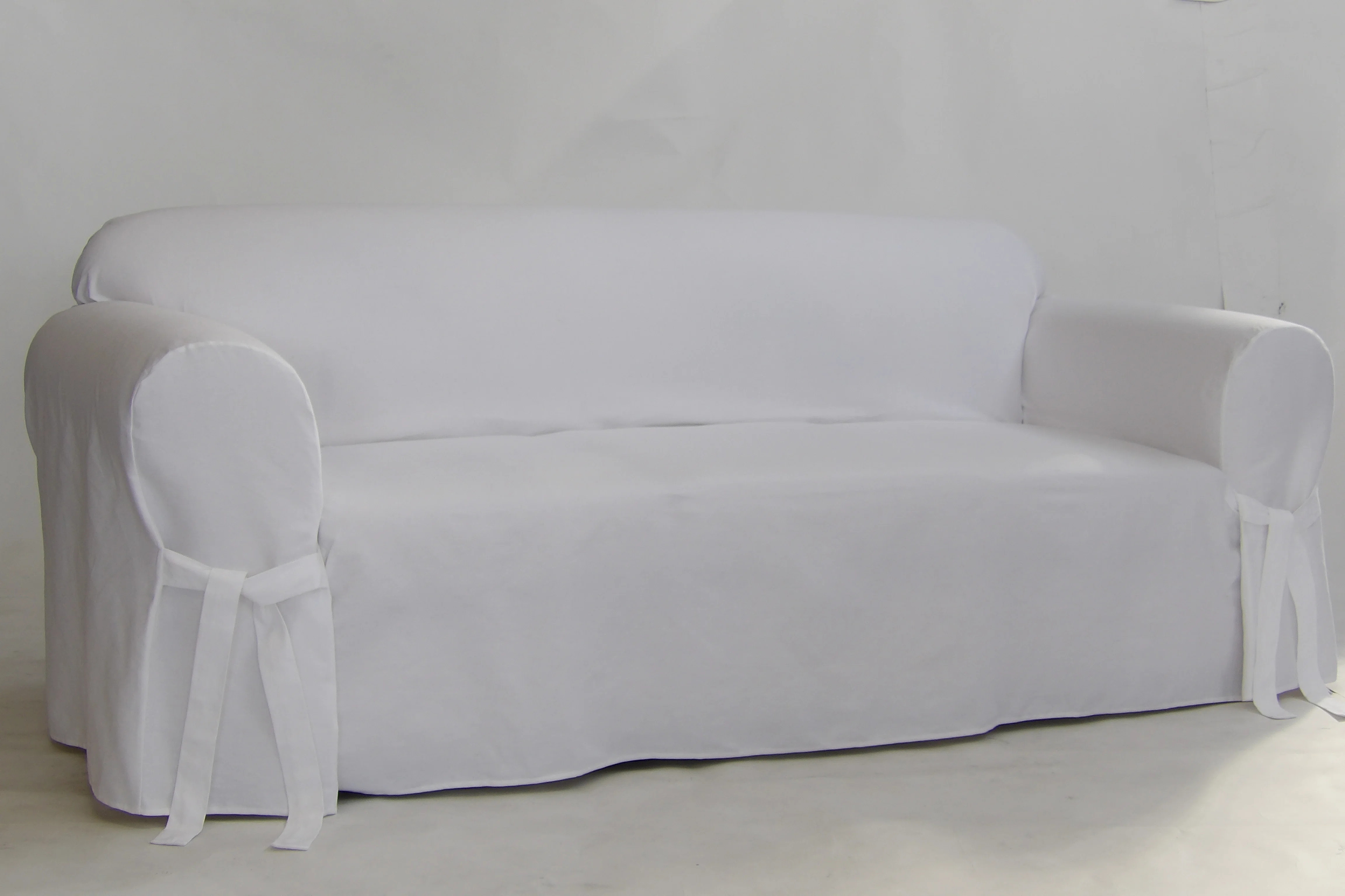 Cotton Box Cushion Sofa Slipcover | Wayfair North America