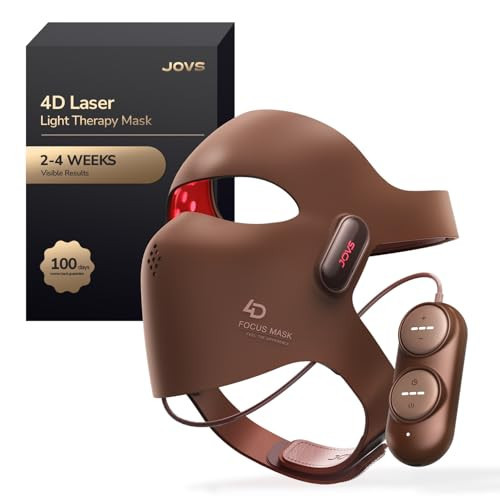 JOVS 4D Laser Therapy Mask for Face, LED Red Light Therapy Face Mask with 4 Wavelengths for Deep Anti-Aging, Precision Anti-Wrinkle, Skin Firming & Radiant Glow, 6x More Powerful Than LED | Amazon (US)