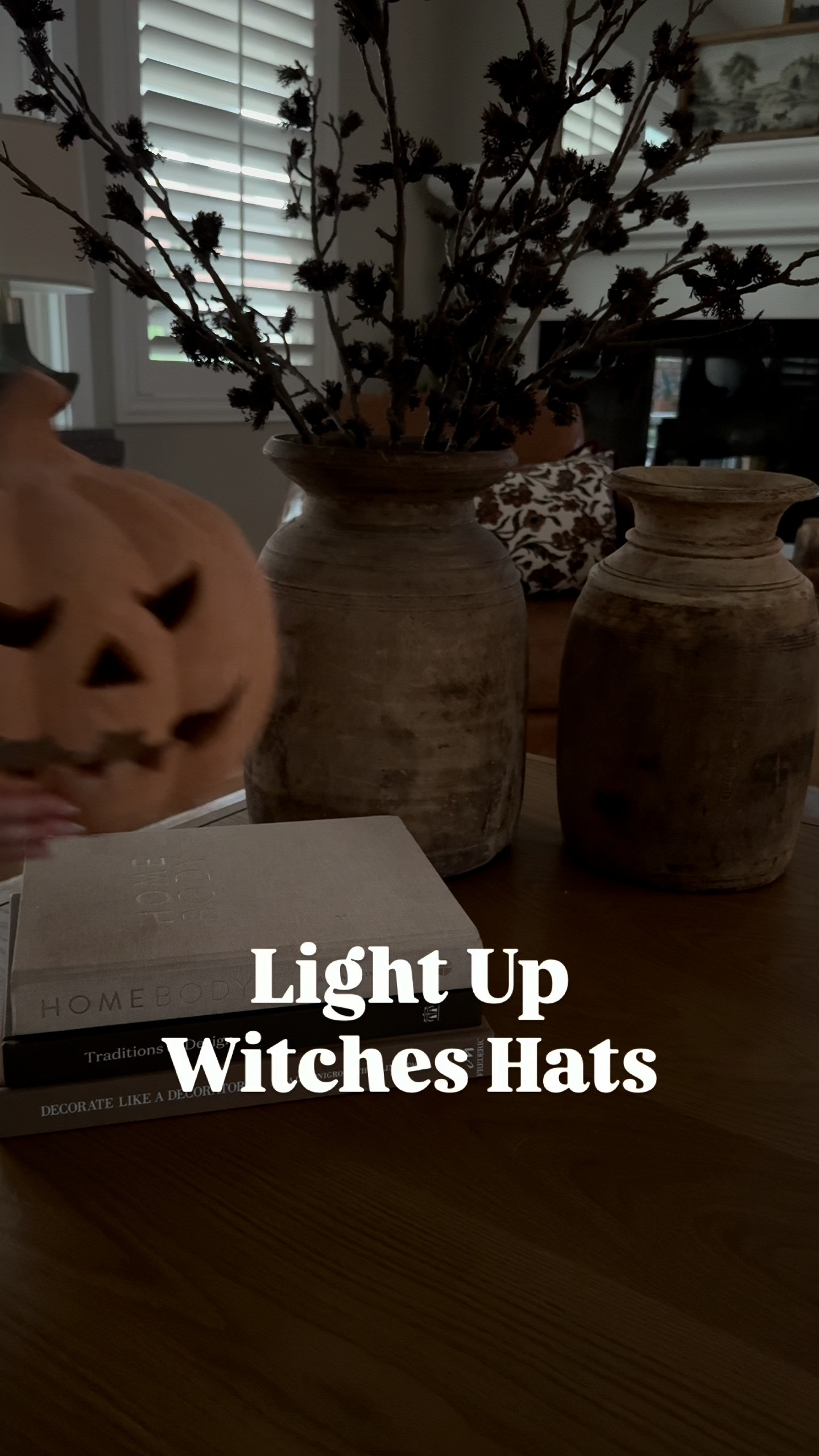 These light up witch hats might be my favorite Halloween decor find yet. 👀 They add the cutest warm glow to a console table, shelf, mantel, or entryway and look so good styled with pumpkins and other fall decor.

#HalloweenDecor #HalloweenFinds #FallDecor #WitchDecor #HomeDecor #SeasonalDecor 

 #LTKdayinmylife #LTKSeasonal #LTKHome