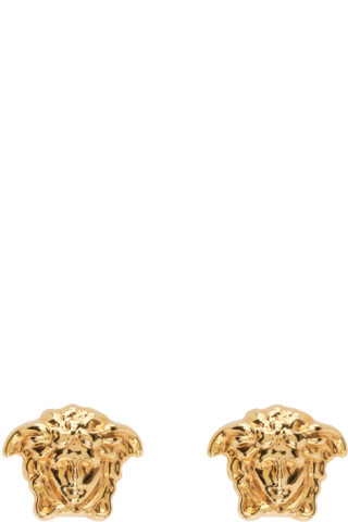 Versace - Gold Medusa Stud Earrings | SSENSE
