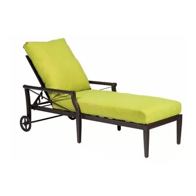 Andover Reclining Chaise Lounge with Cushion | Wayfair North America