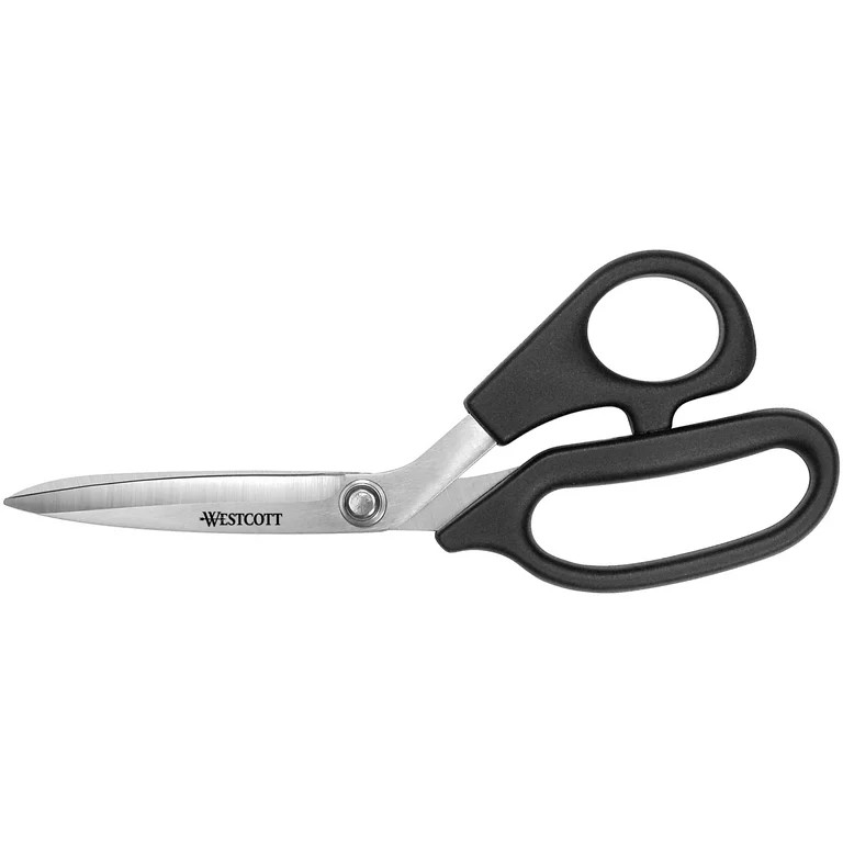 Westcott 8" Multipurpose Scissors, All Purpose Plus, Stainless Steel, Bent, for Crafting, Sewing ... | Walmart (US)