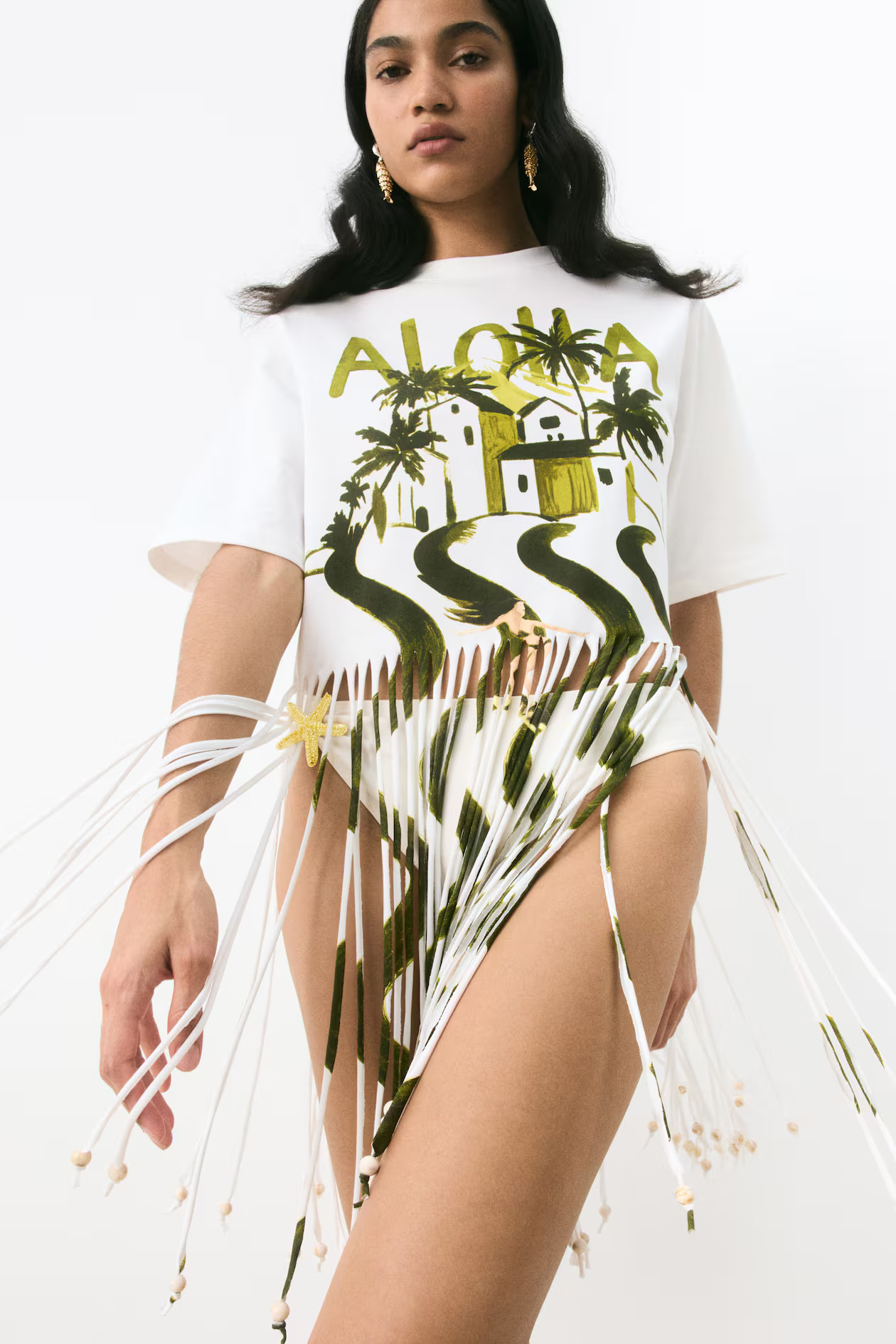 Fringed T-Shirt Dress | H&M (US + CA)