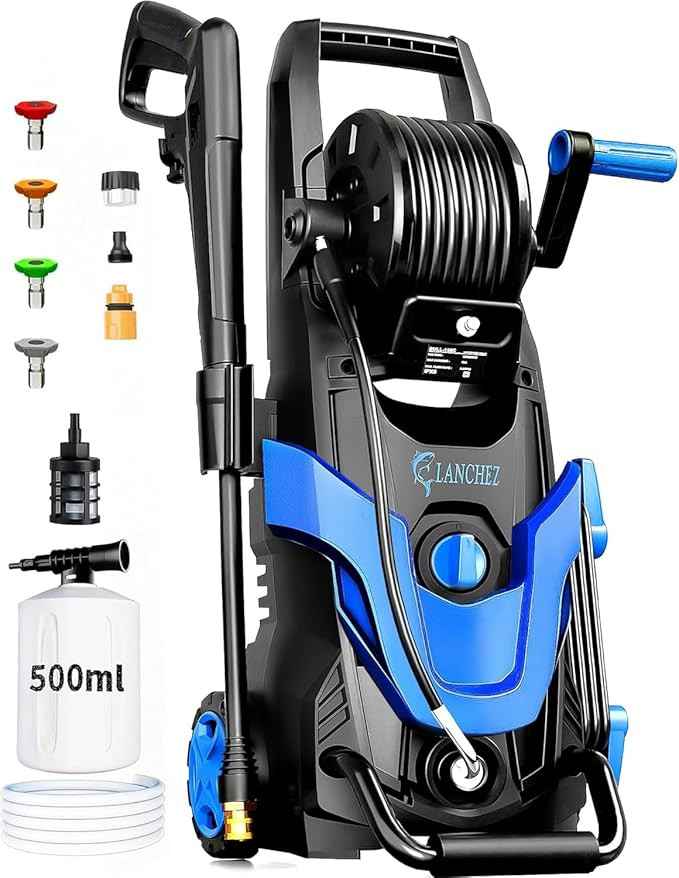 2026 Upgrade Pressure Power Washer 4800PSI w/4 Quick Connect Nozzles, Inlet Hose & Filter&500ML S... | Amazon (US)