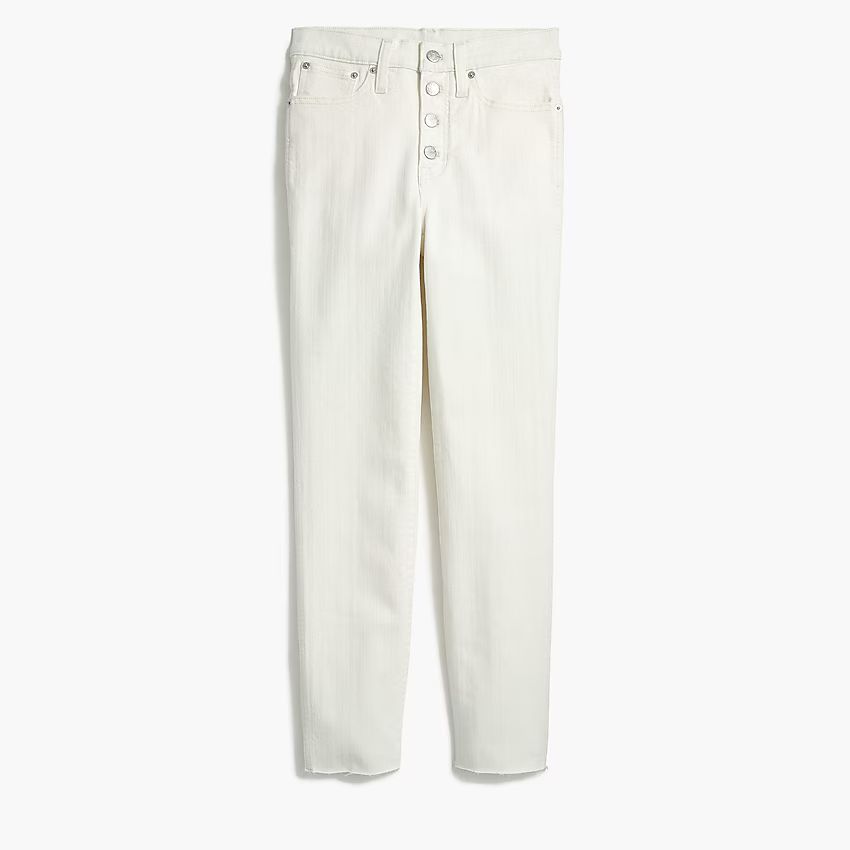 Vintage straight jean in white denim with button fly | J.Crew Factory