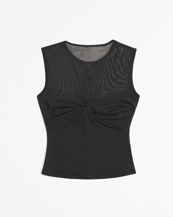 Mesh Twist Top | Abercrombie & Fitch (US)