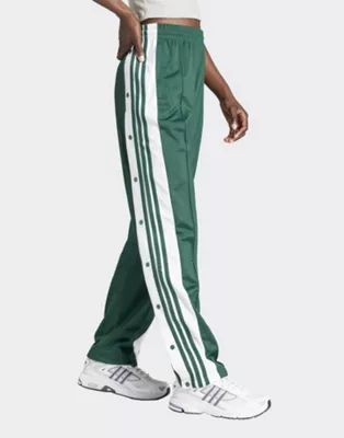 adidas Originals Adibreak pant with snaps detail in collegiate green | ASOS (Global)