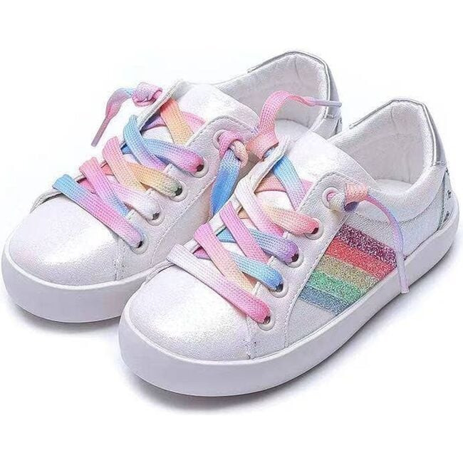 Striped Sneakers, Rainbow | Maisonette