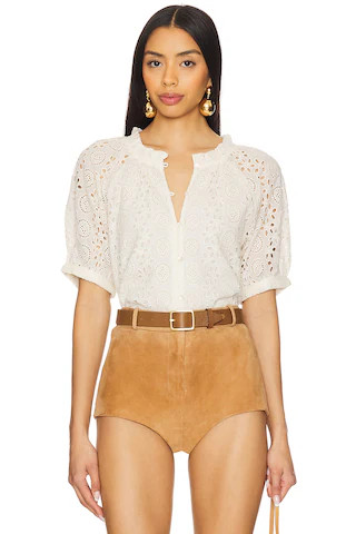 Cleobella Kate Blouse in Ivory from Revolve.com | Revolve Clothing (Global)