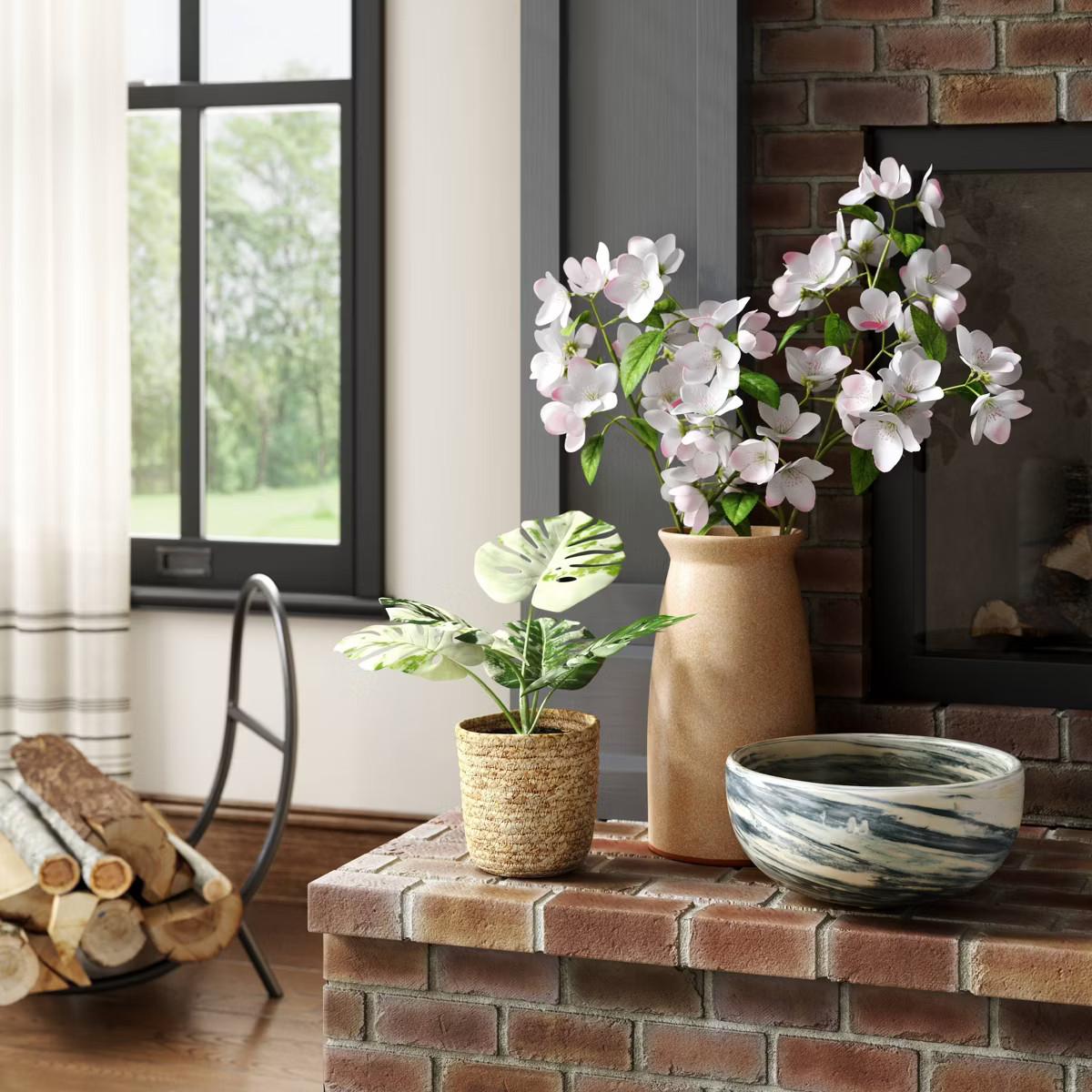 Apple Blossom Floral Stem Arrangement Pink - Threshold™ | Target