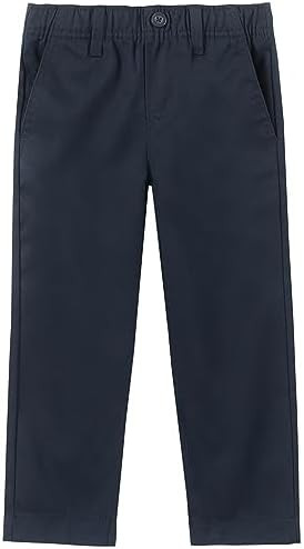 Nautica Boys School Uniform Twill Khaki Pants, Flat Front & Elasticized Waistband, Zipper Closure... | Amazon (US)