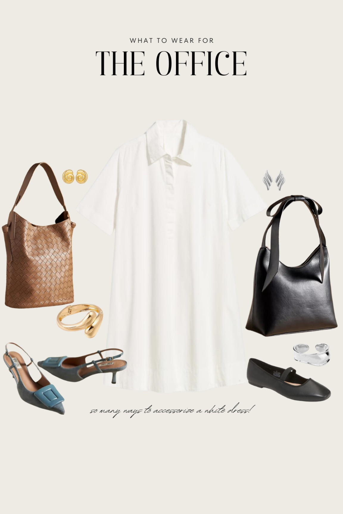 outfit inspo for the office! dress is from old navy 🤍 

#LTKStyleTip #LTKMidsize #LTKWorkwear