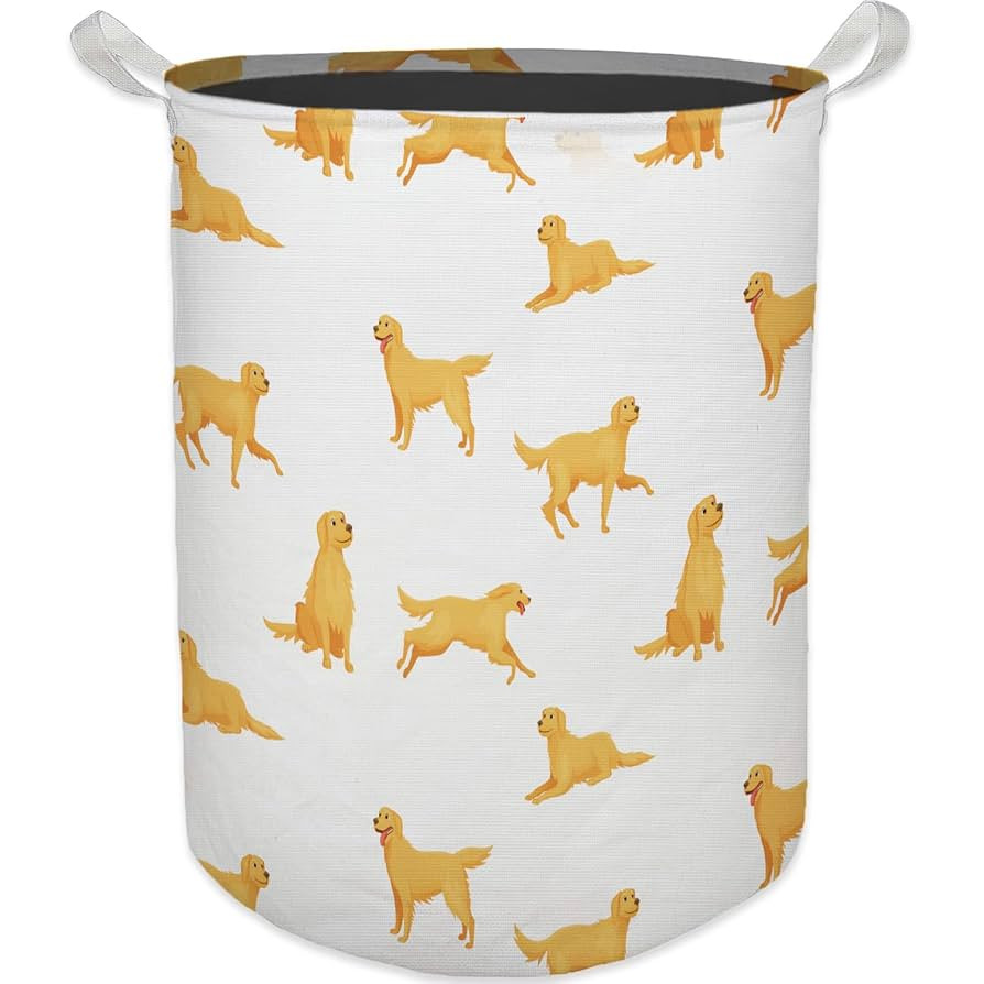 Golden Retriever Dog Laundry Basket, Toybox for Boys Girls, Golden Retriever Laundry Basket Hampe... | Amazon (US)