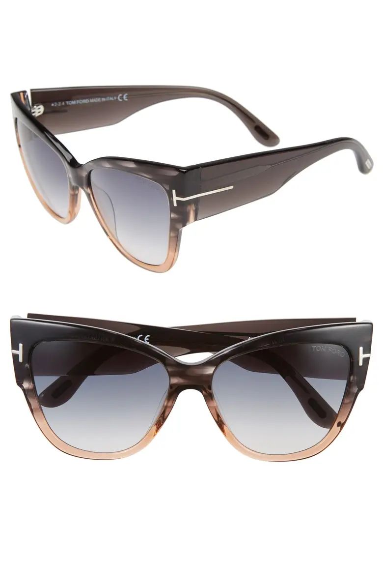 Anoushka 57mm Gradient Cat Eye Sunglasses | Nordstrom