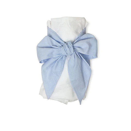 Bow Swaddle ® - Buckhead Blue | The Beaufort Bonnet Company