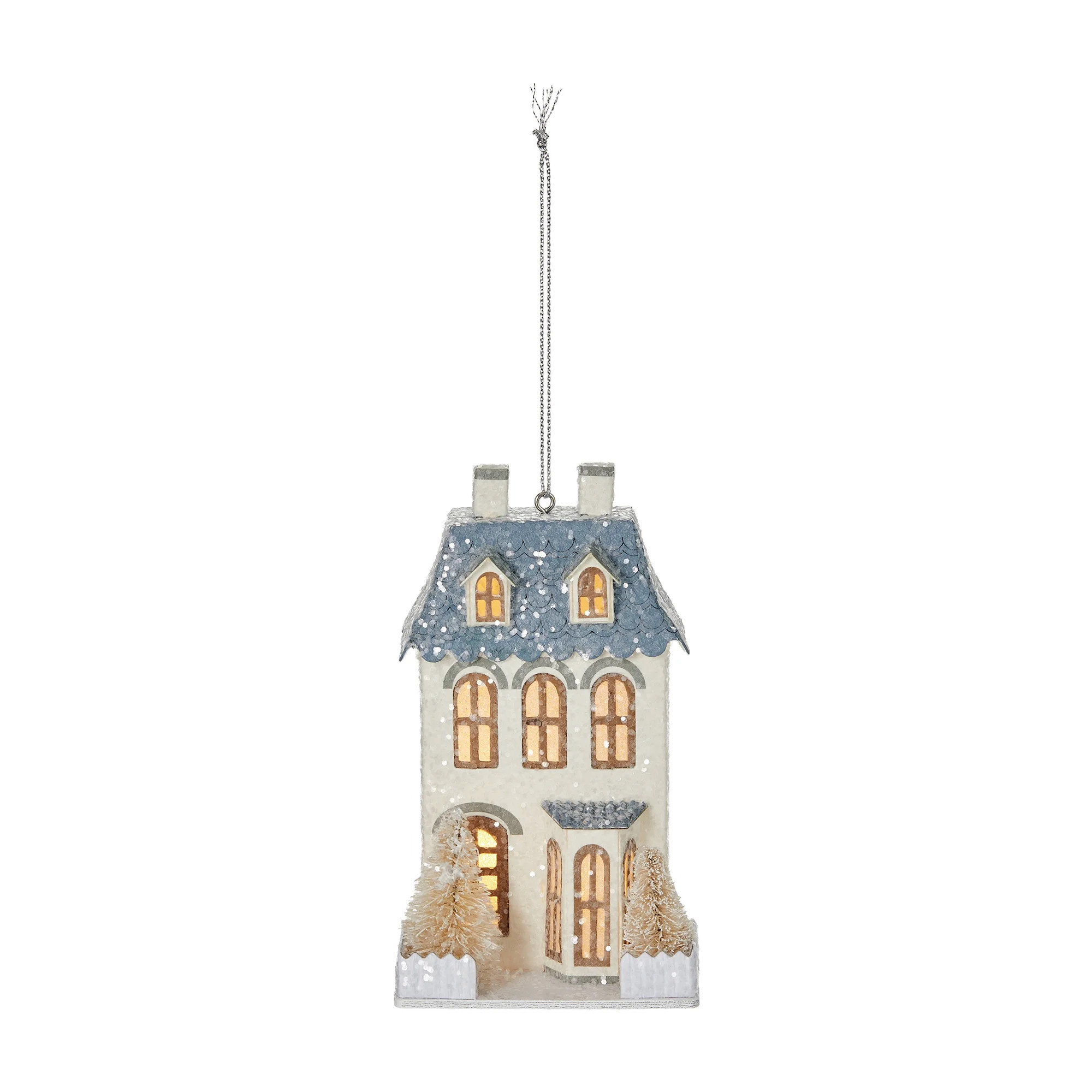Fraiche Light-up Paper House Ornaments 2-Pack | Walmart (CA)