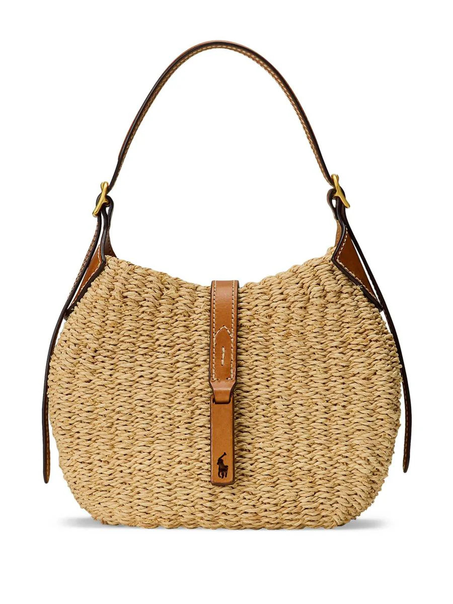 Ralph Lauren Polo Id Raffia Shoulder Bag | Baltini