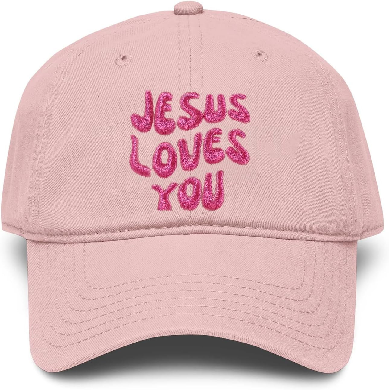 Jesus Loves You Hat Embroidered Christian Baseball Cap Adjustable Faith Hats for Women Girls Cute Religious Gifts | Amazon (US)