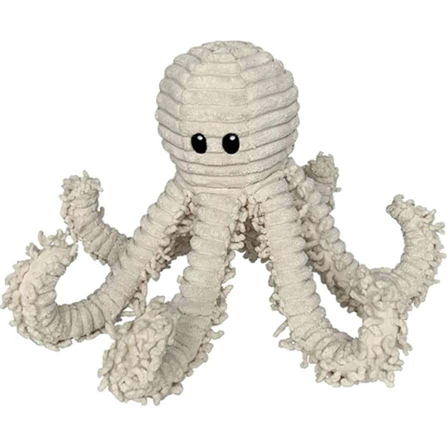 Pet Lou Durable Natural Nubby Plush Dog Toys with Squeaker and Crinkle Paper in Multi-Size (Natur... | Amazon (US)