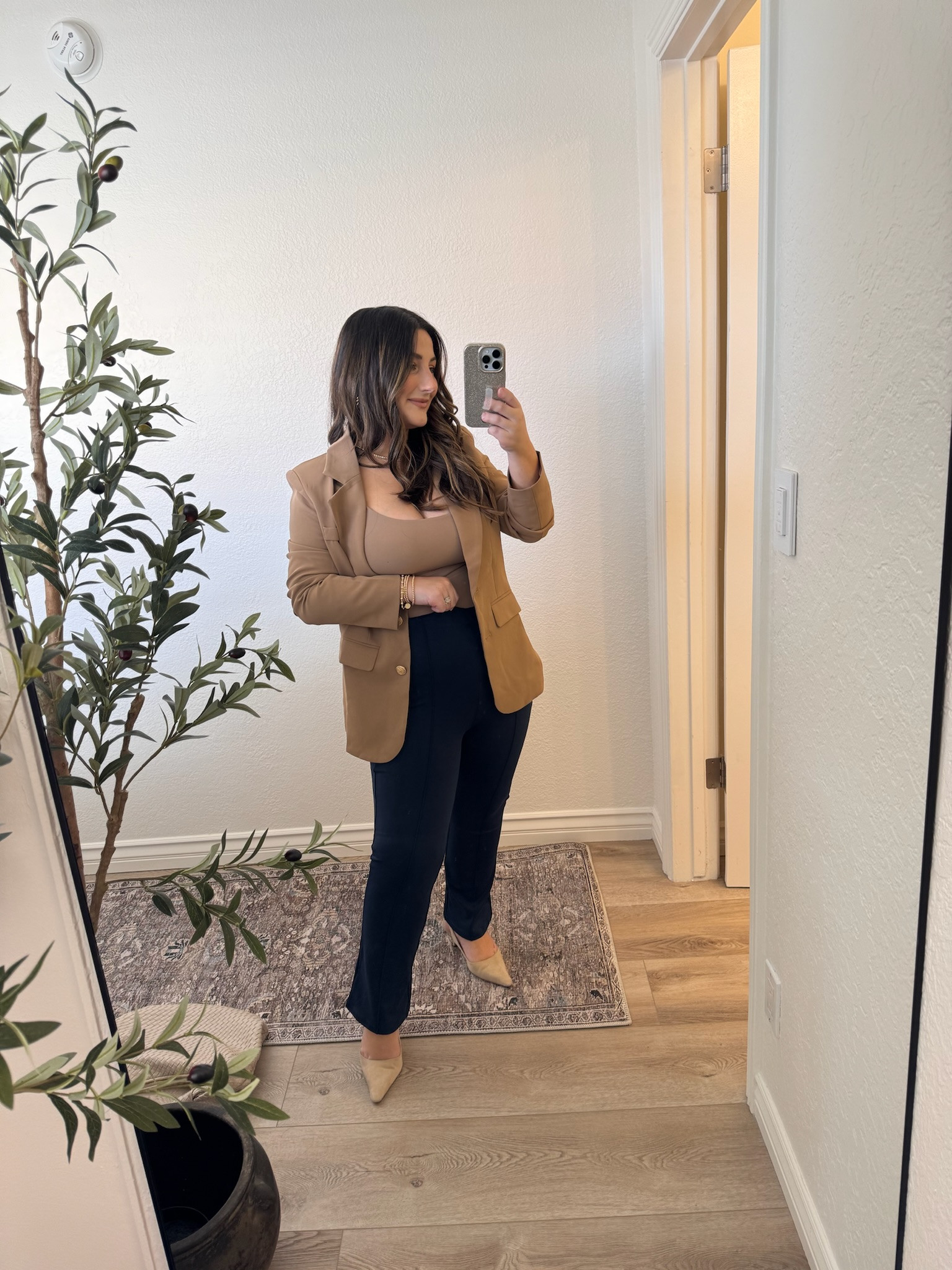 Workwear staples! Petite friendly! 

Blazer size small color khaki 
tank size small color taffy 
pants size small short 
heels run tts 

Amazon finds, affordable fashion

#LTKWorkwear #LTKFindsUnder50 #LTKSeasonal
