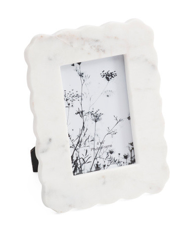 4x6 Marble Ribbon Scalloped Picture Frame | TJ Maxx