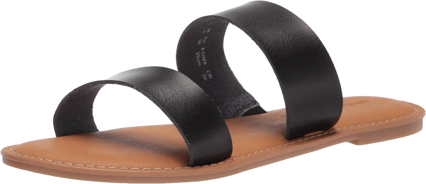 Amazon Essentials Women's Two Band Sandal Flat | Amazon (US)