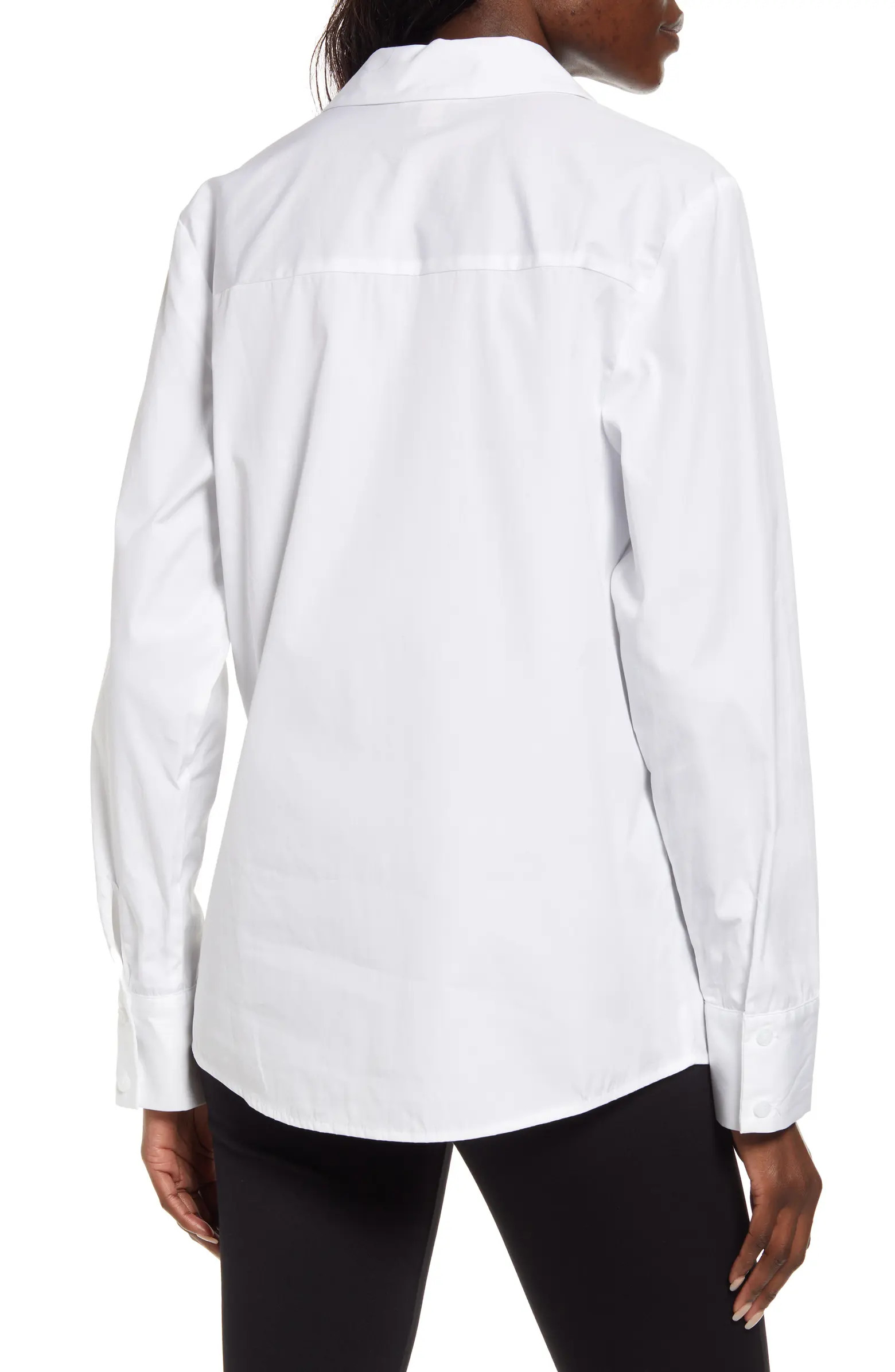 Fitted Cotton Poplin Button-Up Shirt | Nordstrom