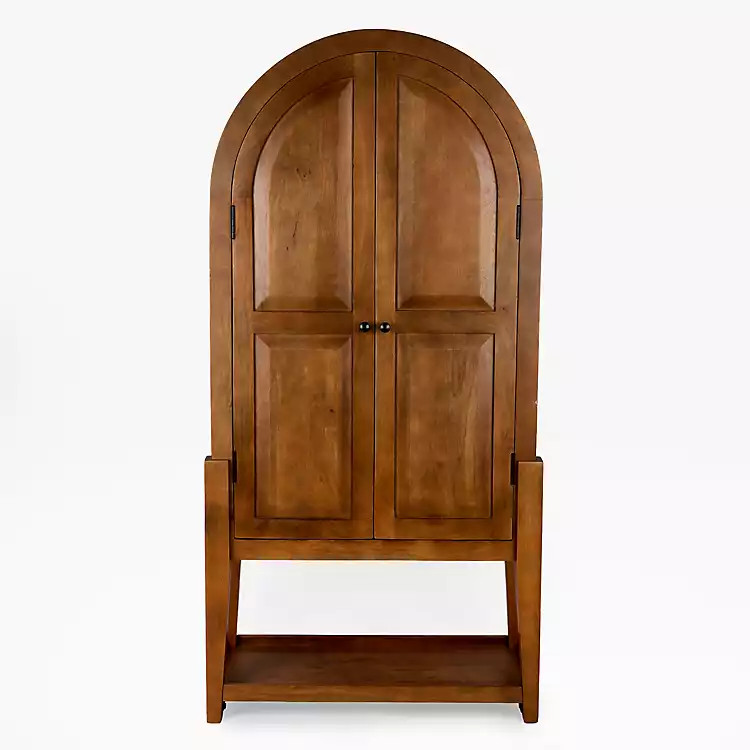 Penny Brown Wood Arch Bar Cabinet | Kirklands