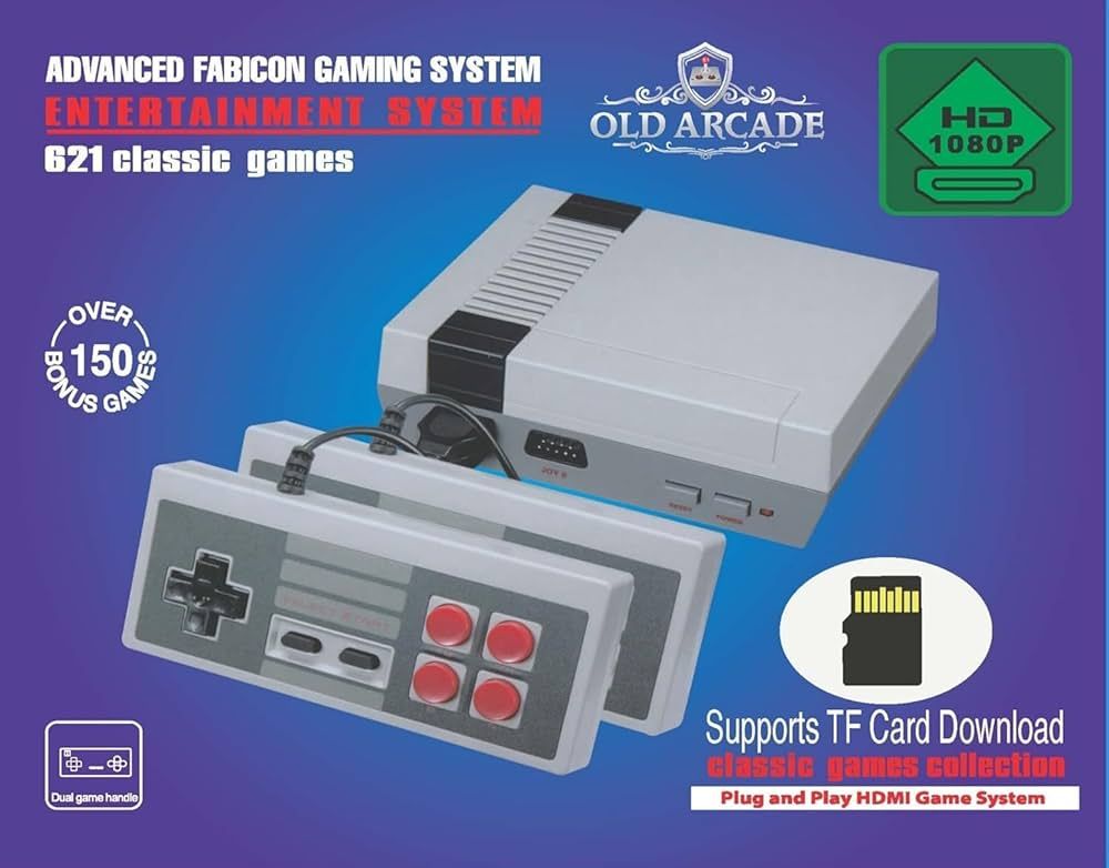 Retro Classic Game Console, 621 different classic games + bonus games, Save game play, HDMI Conne... | Amazon (US)