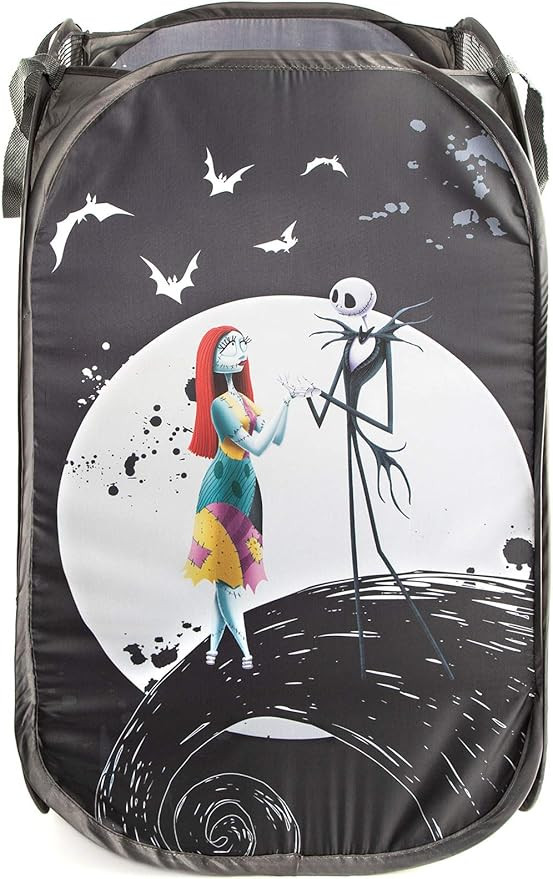 Jay Franco Disney Nightmare Before Christmas Jack & Sally Pop Up Hamper - Mesh Laundry Basket/Bag... | Amazon (US)