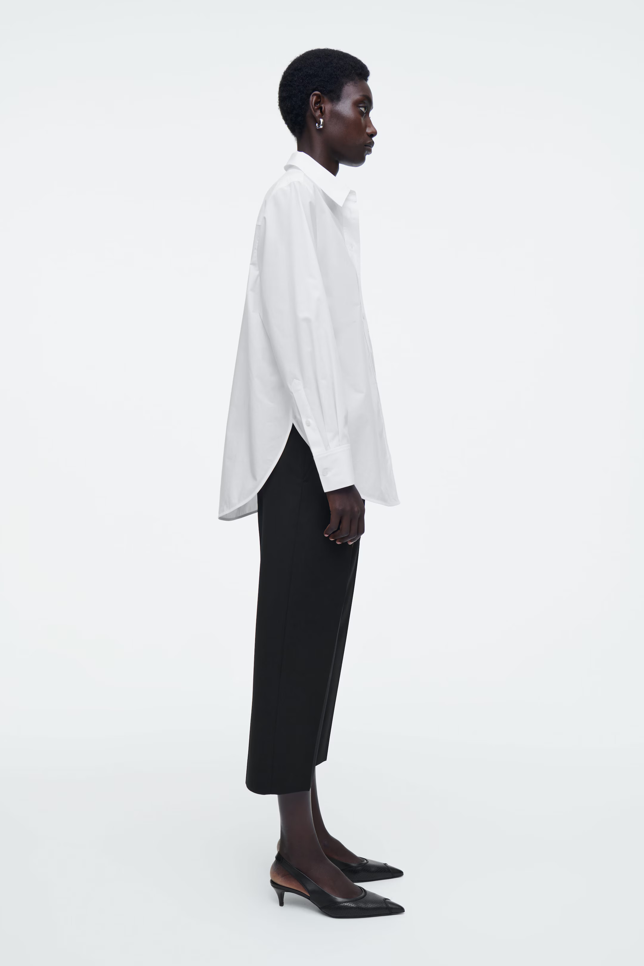 TAILORED PIMA COTTON SHIRT - WHITE | COS UK