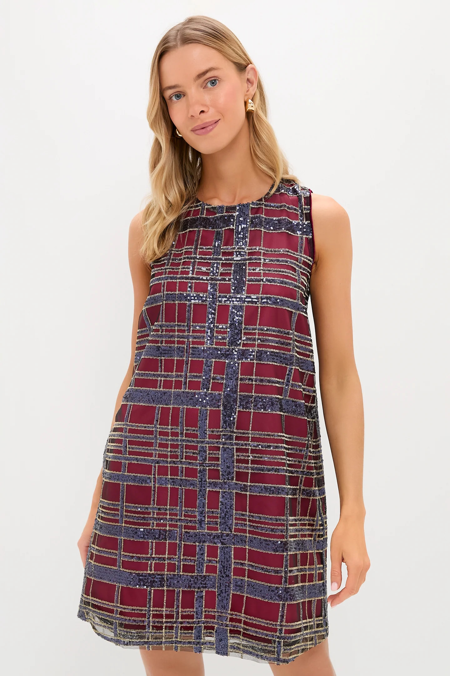 Sequin Plaid Marlowe Dress | Tuckernuck (US)
