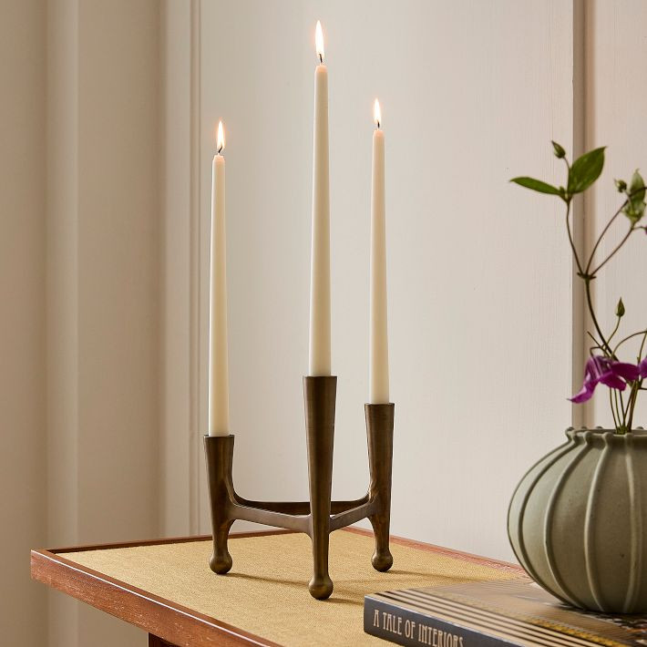 Pierce & Ward Brass Candleholder | West Elm (US)