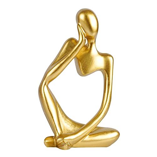Resin Thinker Style Abstract Sculpture Statue Home décor Accents Collectible Figurines Home Office B | Amazon (US)