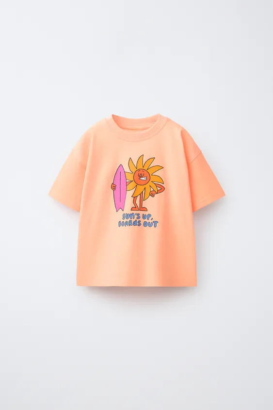 NEON PRINT T-SHIRT | Zara US