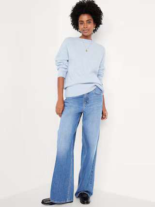 SoSoft Crew-Neck Tunic Sweater | Old Navy (US)