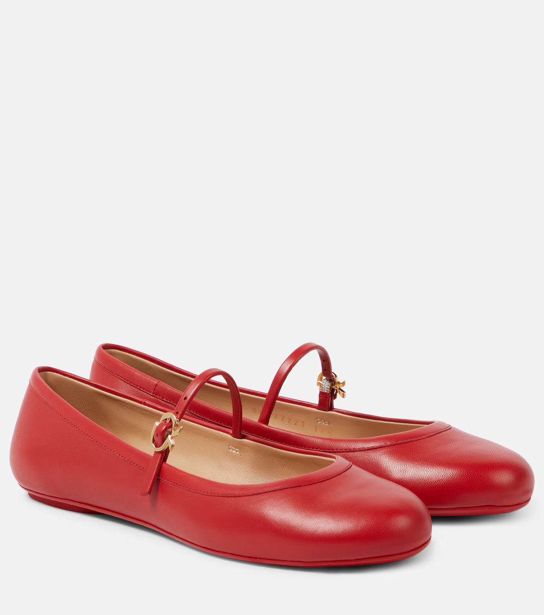 Carla leather Mary Jane flats | Mytheresa (UK)