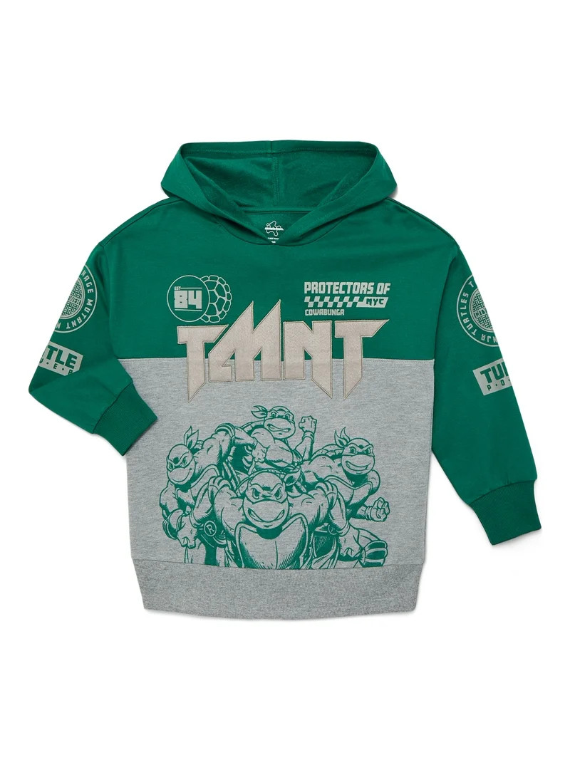 Teenage Mutant Ninja Turtles Boys' Graphic Colorblocked Hoodie Sweatshirt, Sizes 4-18 | Walmart (US)