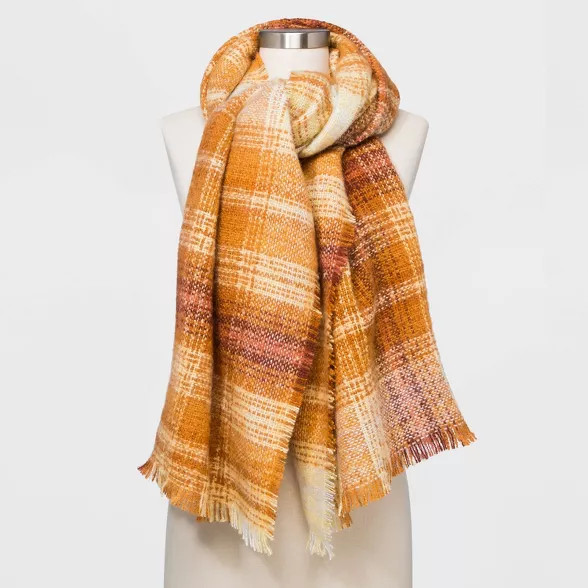 Women's Plaid Blanket Scarf - Universal Thread™ | Target