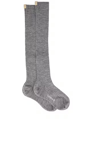 The Knee High Sock in Heather Grey | Revolve Clothing (Global)