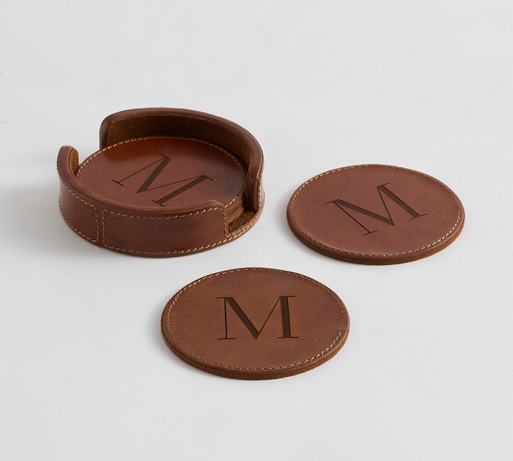 Leather Coasters - Set of 4 | Pottery Barn (US)