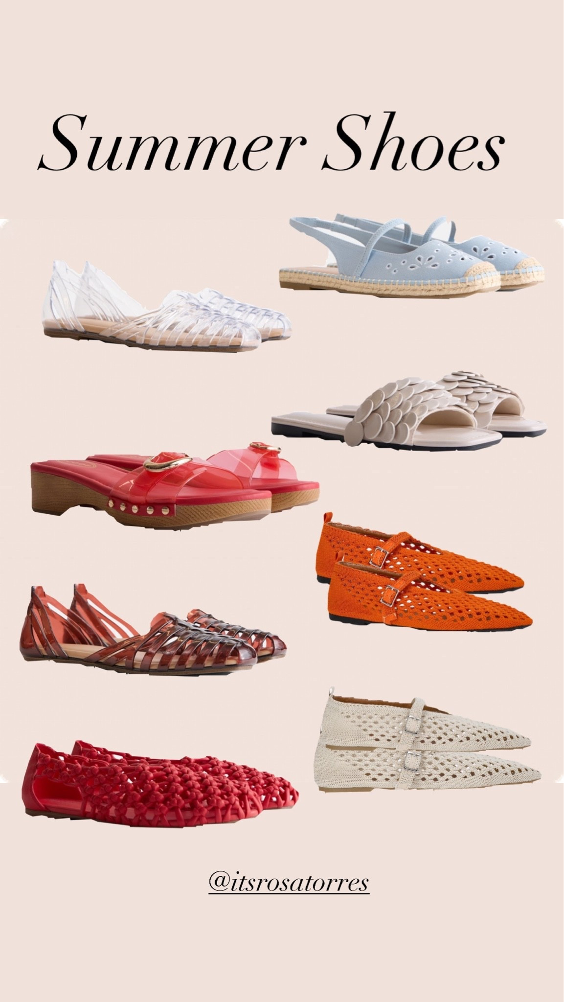 Summer shoes so many styles colors and texture, which one are you getting? 

#summershoes #sandals #jellyshoes #beachsandals #summerstyles #summeroutfits

#LTKdayinmylife #LTKgrwm #LTKootd