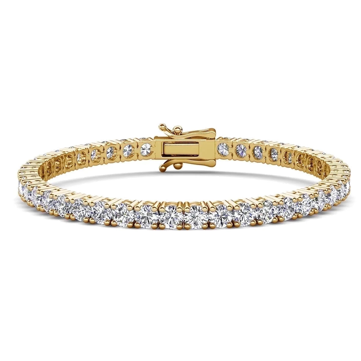 Cate & Chloe Kaylee 18k Yellow Gold Plated Tennis Bracelet with Simulated Diamonds Gift for Women | Walmart (US)