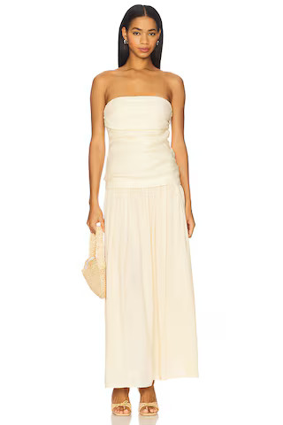 FAITHFULL THE BRAND Hedy Maxi Dress in Butter from Revolve.com | Revolve Clothing (Global)