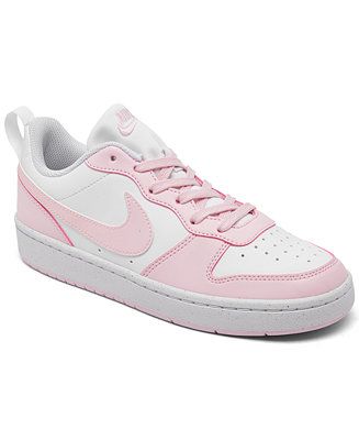 Nike Big Girls Court Borough Low Recraft Casual Sneakers from Finish Line - Macy's | Macy's