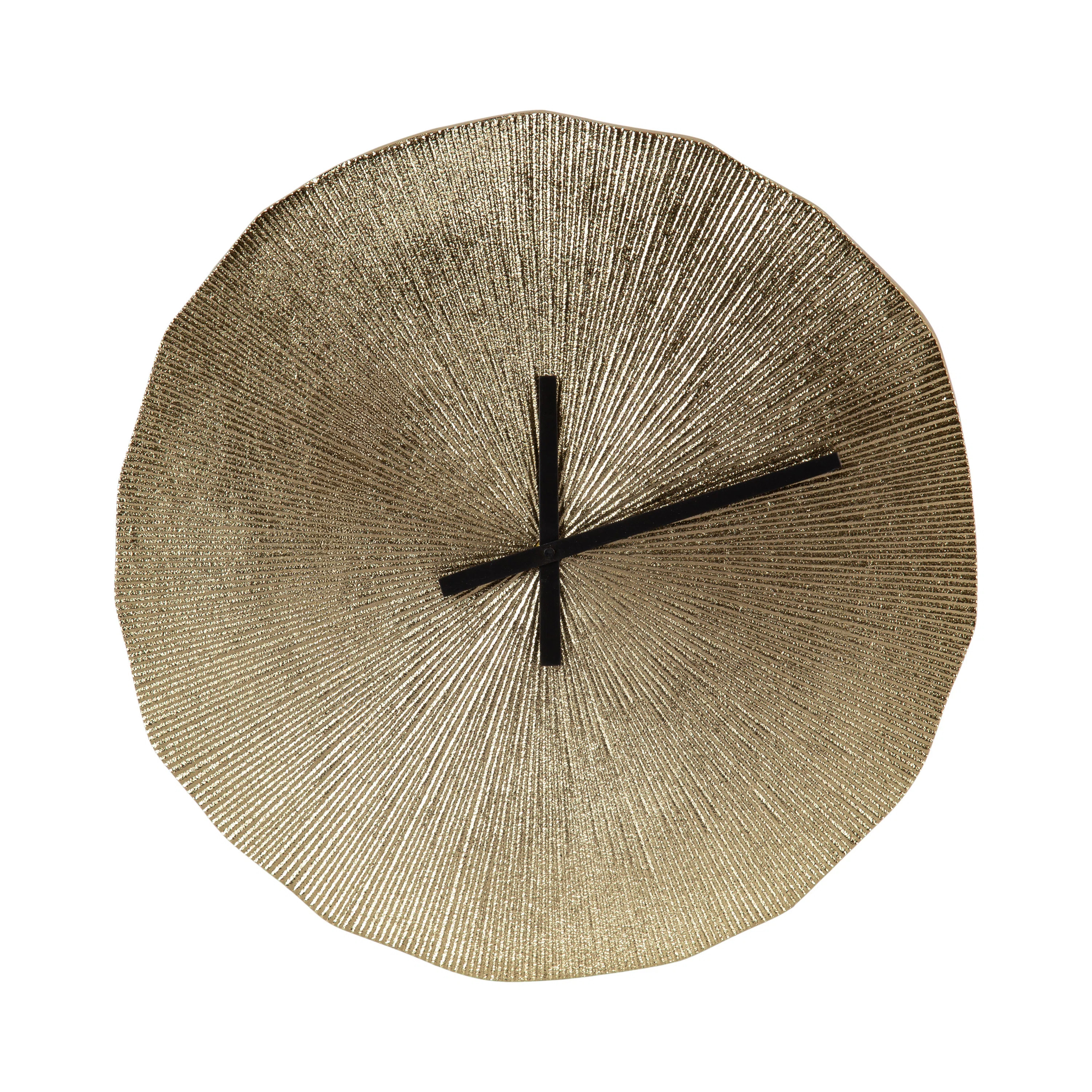 Round Sand Cast Aluminum Clock | Joss & Main