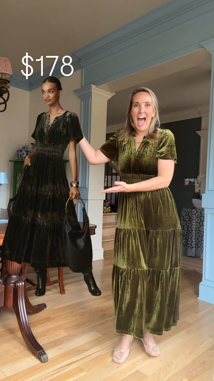 This dress is going to be such a hit! It’s a fraction of the price of the similar style and it comes in more colors! 

The downsides of the budget version:
🔹no pockets
🔹more limited size run (small - XL)

The Anthro versio. Might be a better fit for you if you are a nursing mom, have a larger bust or need a size that’s not included in the Amazon version. 

I’ll link both the splurge and save options! 

I’m a size 8 on top and a 10 on bottom and I’m wearing the medium in this dress. I might even want a large next time 🤔.

#LTKMidsize #LTKFindsUnder50 #LTKHoliday