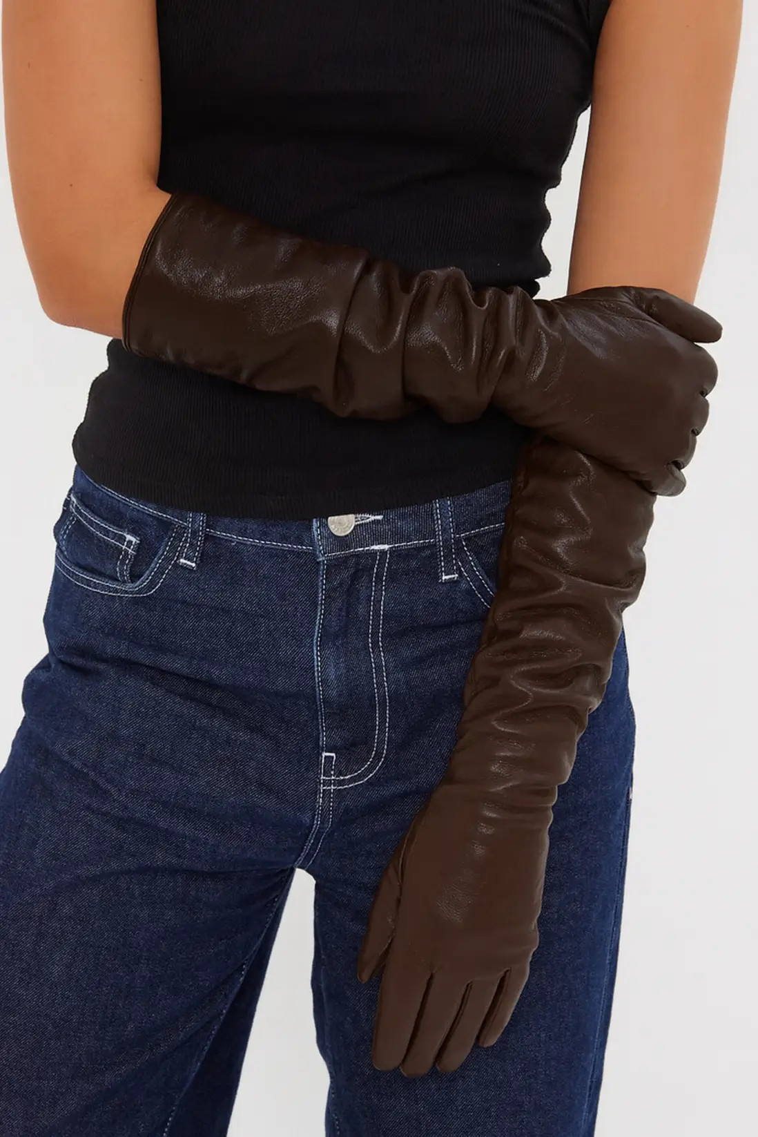 Gloves & Scarves | Ruched Leather Look Gloves | My Accessories London | Debenhams UK