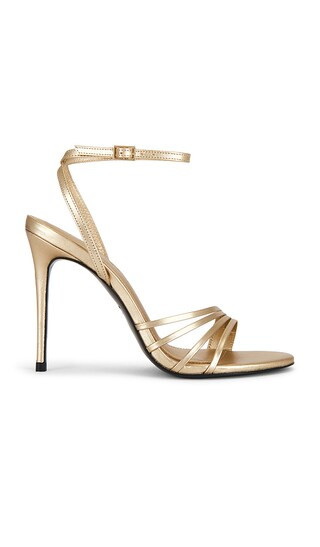 Ella 100 Sandal in Gold Metallic Leather | Revolve Clothing (Global)