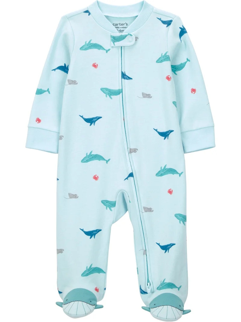 Carter's Child of Mine Baby Sleep 'N Play, Sizes Preemie-6/9 Months - Walmart.com | Walmart (US)